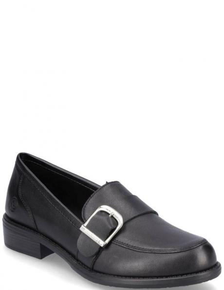 REMONTE loafer stila apavi sievietēm, Melna, LOAFERS 