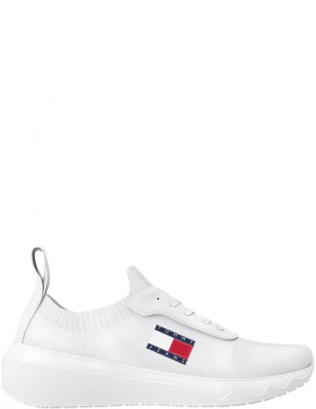 TOMMY JEANS sieviešu brīvā laika apavi, Krēmīga/Smilšu, Knit leisure 