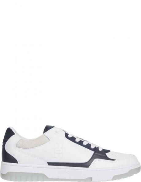 TOMMY HILFIGER ikdienas apavi vīriešiem, Balta, Basket best locker 