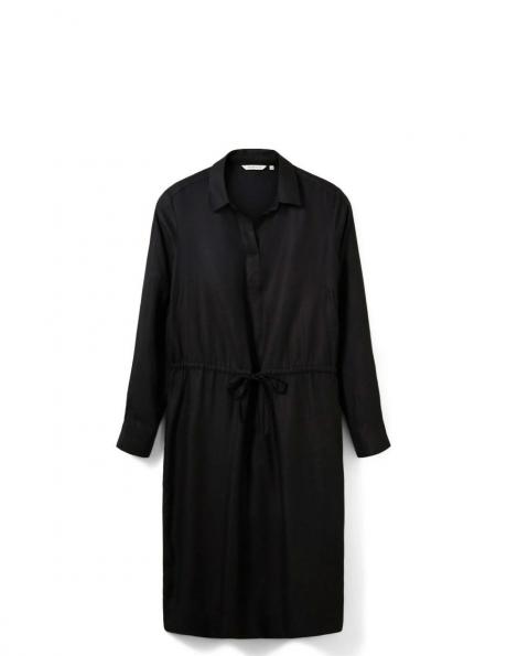 TOM TAILOR kleita sievietēm, Melna, midi dress 