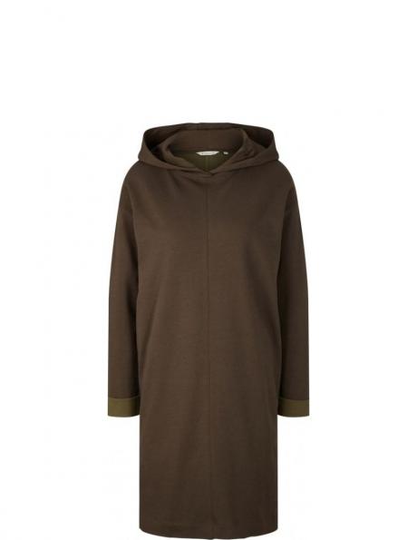 TOM TAILOR kleita sievietēm, Zaļa, midi dress 