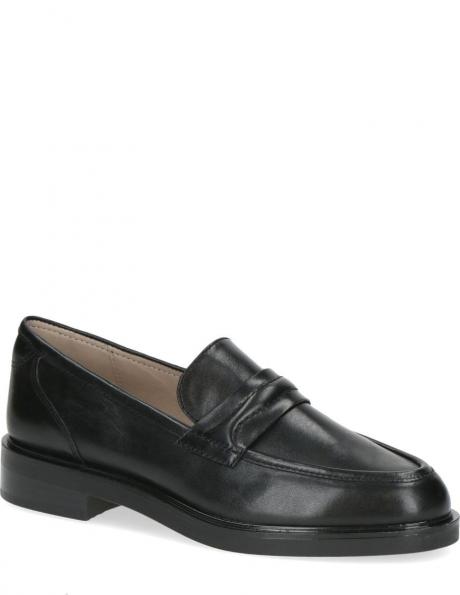 CAPRICE loafer stila apavi sievietēm, Melna, Loafers 