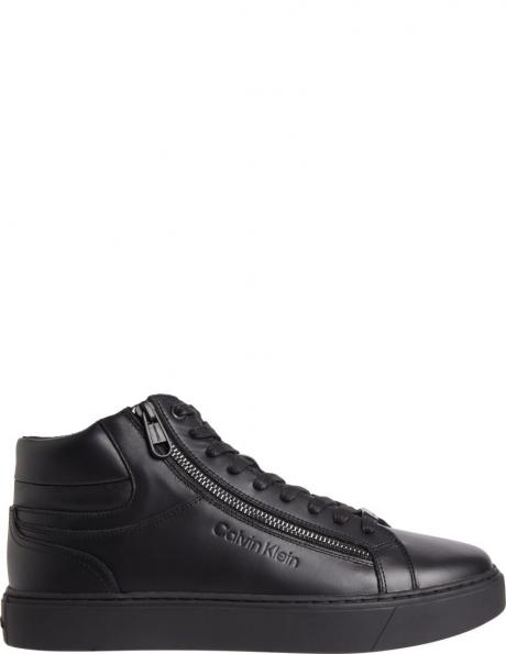 CALVIN KLEIN zābaki vīriešiem, Melna, High top lace up booties 