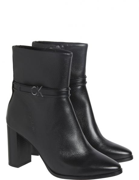 CALVIN KLEIN zābaki sievietēm, Melna, Heel ankle boot 85  