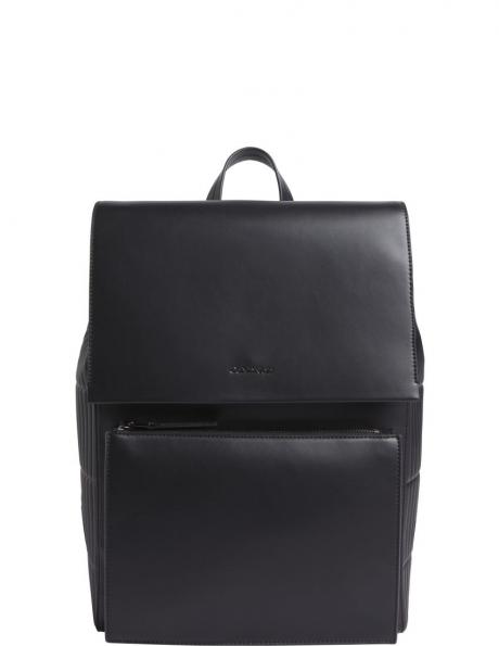 CALVIN KLEIN mugursoma vīriešiem, Melna, Vertical lines flap backpack 