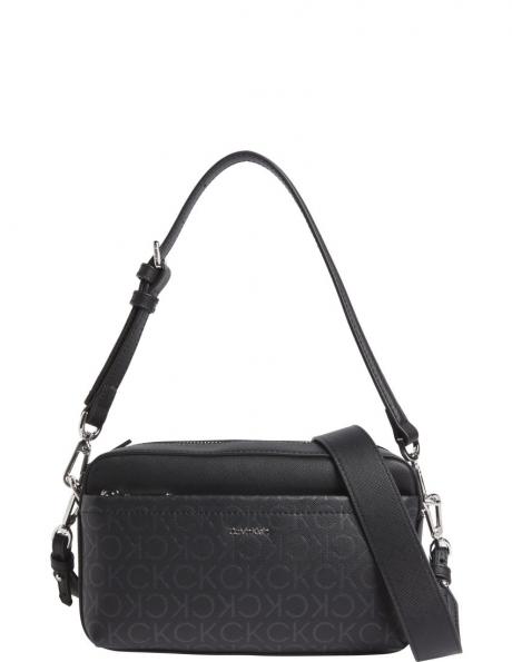 CALVIN KLEIN plecu soma sievietēm, Melna, Must conv camera bag 