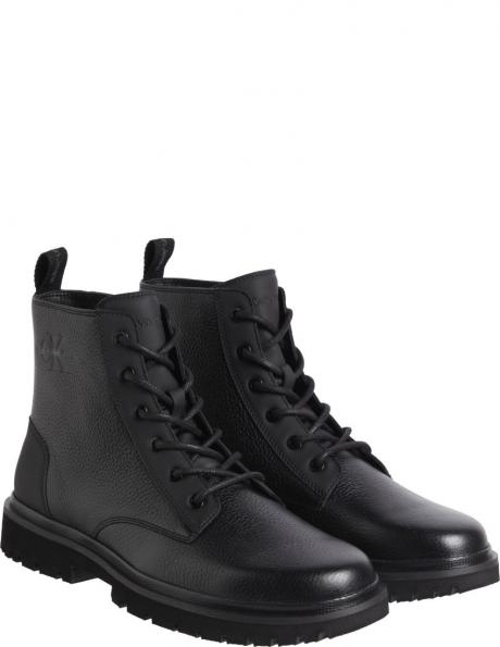 CALVIN KLEIN JEANS zābaki vīriešiem, Melna, Mid laceup boot 