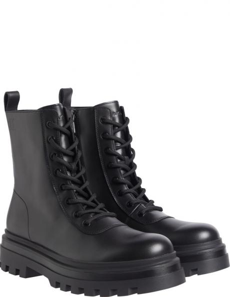 CALVIN KLEIN JEANS zābaki vīriešiem, Melna, Lugged lace zip boot 