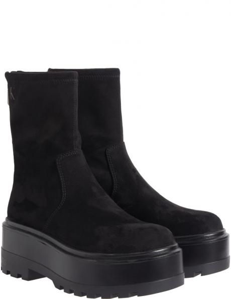 CALVIN KLEIN JEANS zābaki sievietēm, Melna, Flatform zip booties 