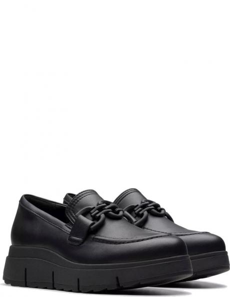 CLARKS loafer stila apavi sievietēm, Melna, Loriini loafers 
