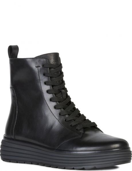 GEOX zābaki sievietēm, Melna, Phaolae booties 