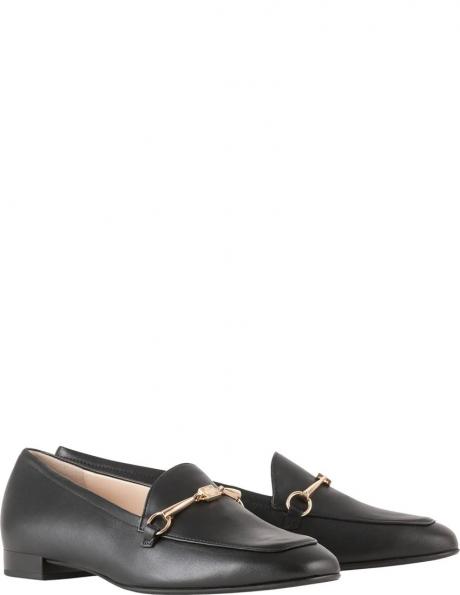 HOGL loafer stila apavi sievietēm, Melna, Close loafers 