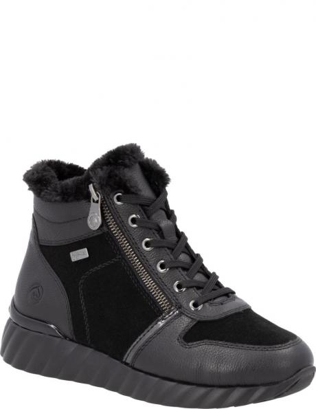 REMONTE zābaki sievietēm, Melna, Ladies mid height boots 