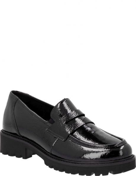 REMONTE loafer stila apavi sievietēm, Melna, Ladies shoes 