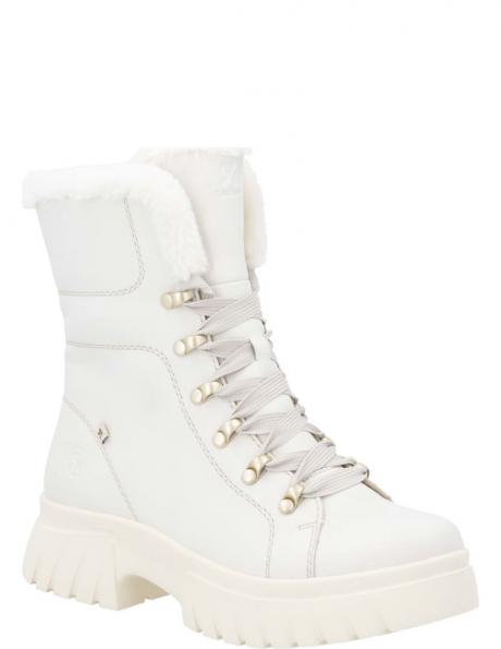 RIEKER EVOLUTION zābaki sievietēm, Balta, Ladies mid height boots 
