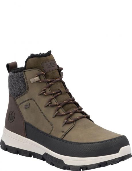 RIEKER zābaki vīriešiem, Zaļa, Men's boots 