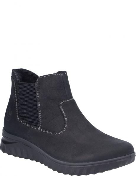 RIEKER zābaki sievietēm, Melna, Ladies mid height boots 