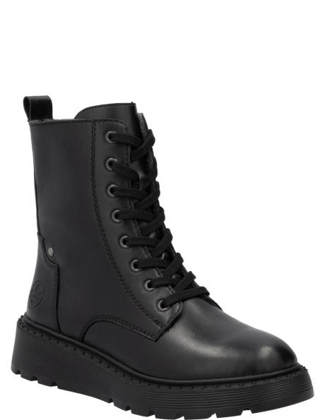 RIEKER zābaki sievietēm, Melna, Ladies mid height boots 