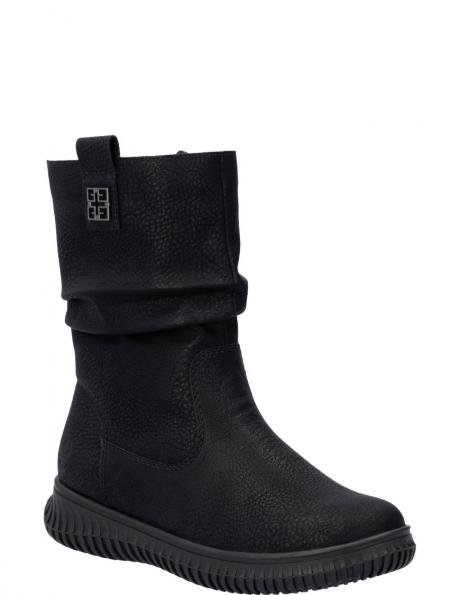 RIEKER zābaki sievietēm, Melna, Ladies mid height boots 
