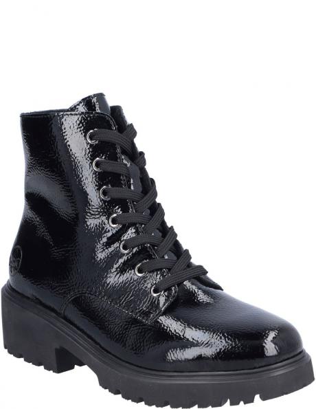 RIEKER zābaki sievietēm, Melna, Ladies mid height boots 