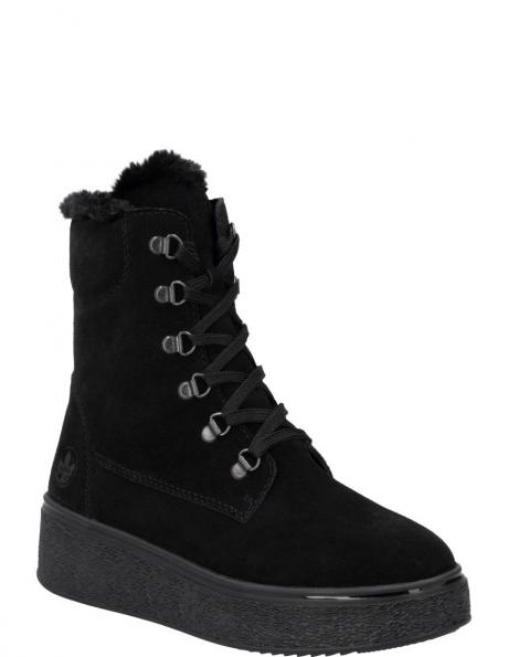 RIEKER zābaki sievietēm, Melna, Ladies mid height boots 