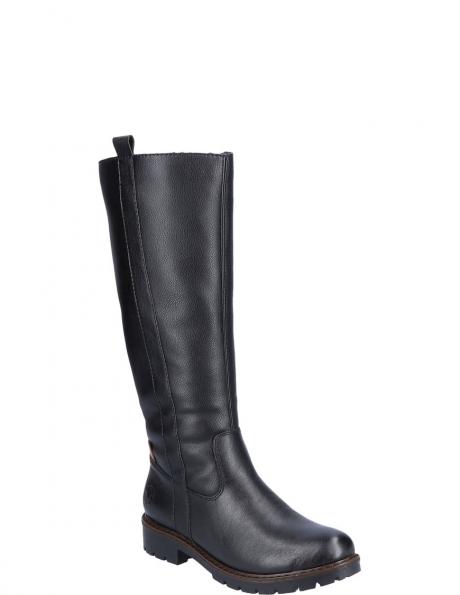 RIEKER garie zābaki sievietēm, Melna, Ladies' boots 