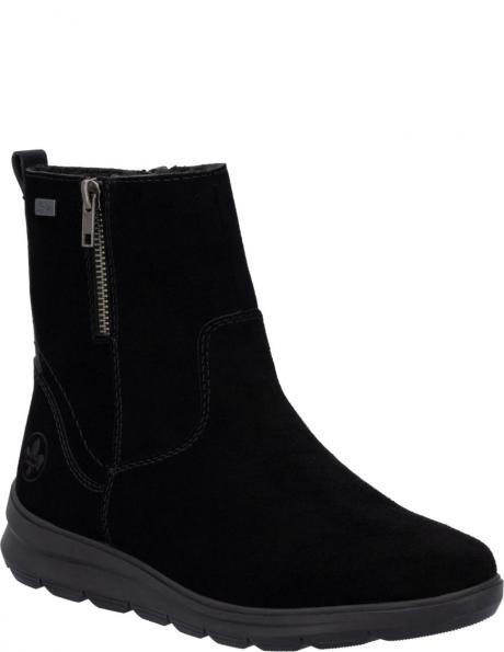 RIEKER zābaki sievietēm, Melna, Ladies mid height boots 