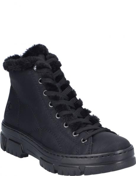 RIEKER zābaki sievietēm, Melna, Ladies mid height boots 