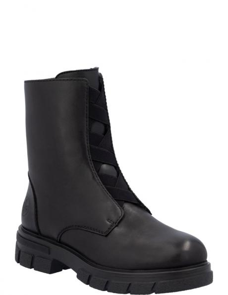 RIEKER zābaki sievietēm, Melna, Ladies mid height boots 