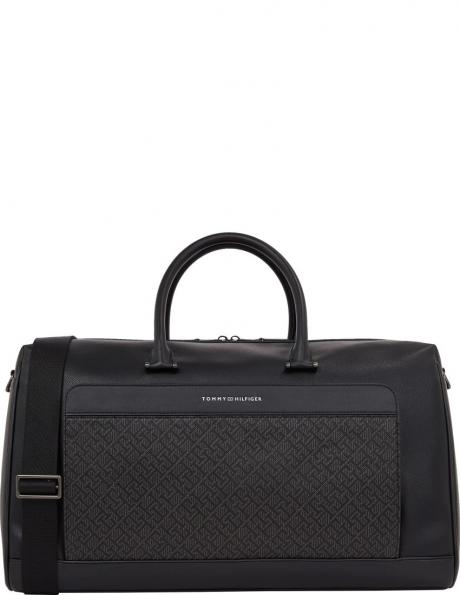 TOMMY HILFIGER rokassomiņa vīriešiem, Melna, Monogram duffle 