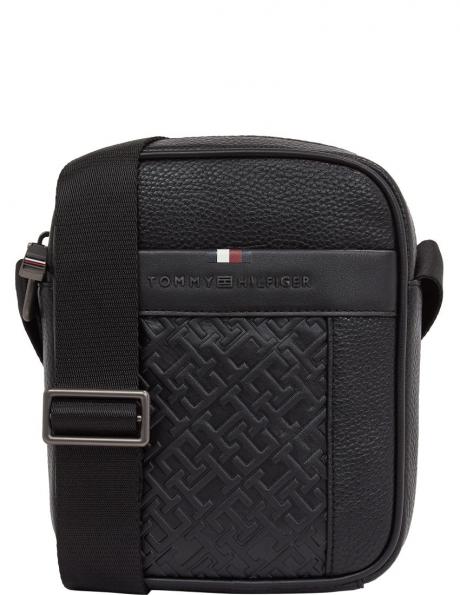 TOMMY HILFIGER plecu soma vīriešiem, Melna, Central mono mini reporter 