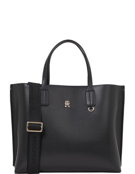 TOMMY HILFIGER plecu soma sievietēm, Melna, Distinct satchel 