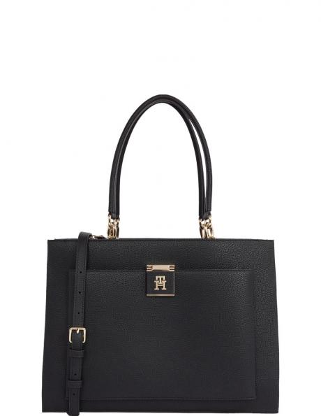TOMMY HILFIGER plecu soma sievietēm, Melna, Her satchel 