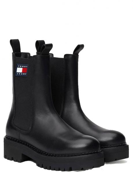 TOMMY JEANS zābaki sievietēm, Melna, Urban chelsea 