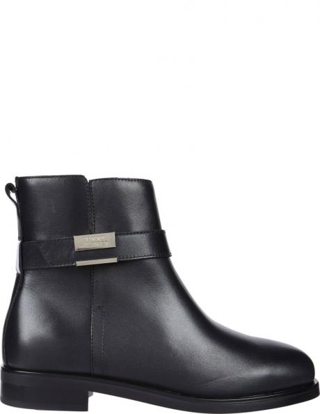 TOMMY HILFIGER zābaki sievietēm, Melna, Belt flat boot 
