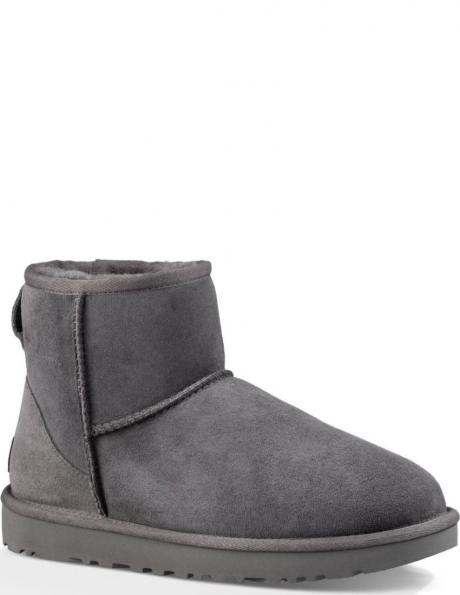 UGG apsildāmi zābaki sievietēm, Pelēka, Classic mini II warm boots 