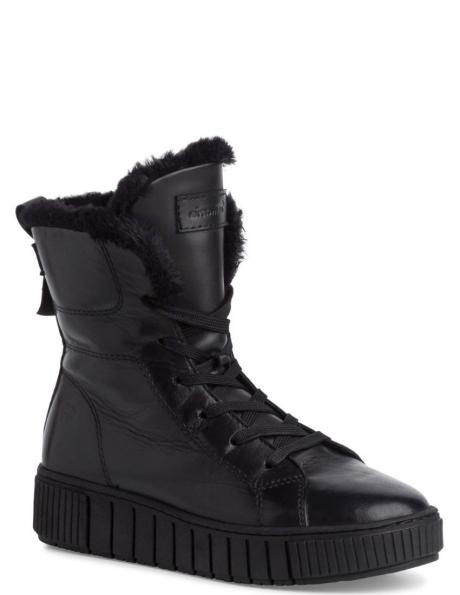 TAMARIS sievietēm, Wl lace boot, Melna 