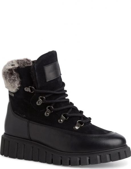 TAMARIS sievietēm, Wl lace boot, Melna 