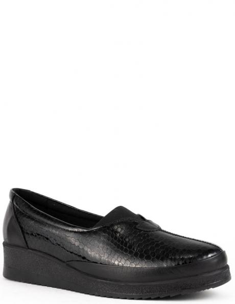 LA CONTE kurpes sievietēm, Melna, Loafers 