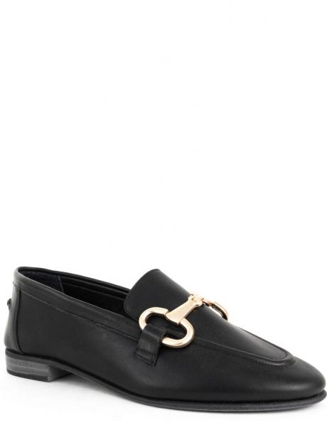 LA CONTE kurpes sievietēm, Melna, Loafers 