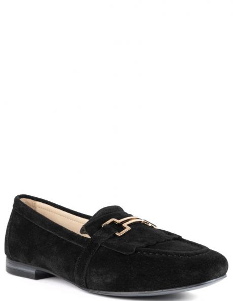 LA CONTE kurpes sievietēm, Melna, Loafers 