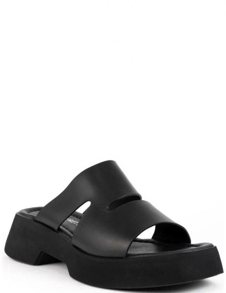 SERGIO MORETTI čības sievietēm, Melna, Slippers 