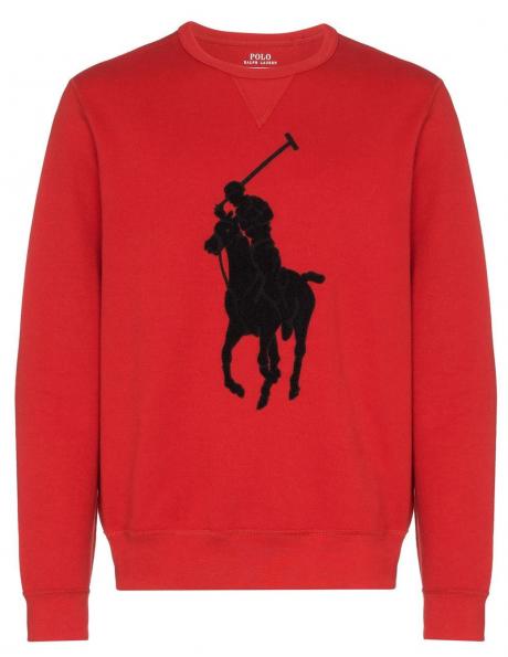 POLO RALPH LAUREN sarkans vīriešu džemperis 