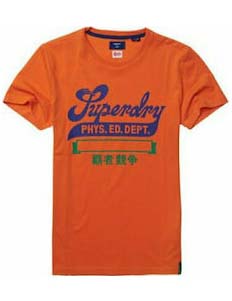 SUPERDRY vīriešu oranžs kokvilnas krekls COLLEGIATE GRAPHIC T-SHIRT 