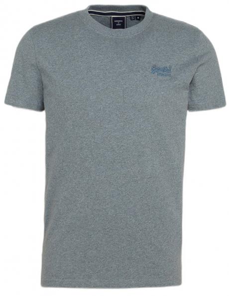 SUPERDRY vīriešu pelēks kokvilnas krekls VINTAGE LOGO T-SHIRT 