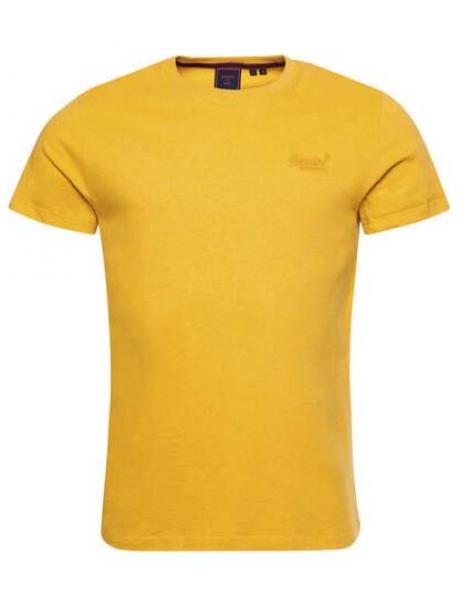 SUPERDRY vīriešu dzeltens kokvilnas krekls VINTAGE LOGO EMB T-SHIRT 