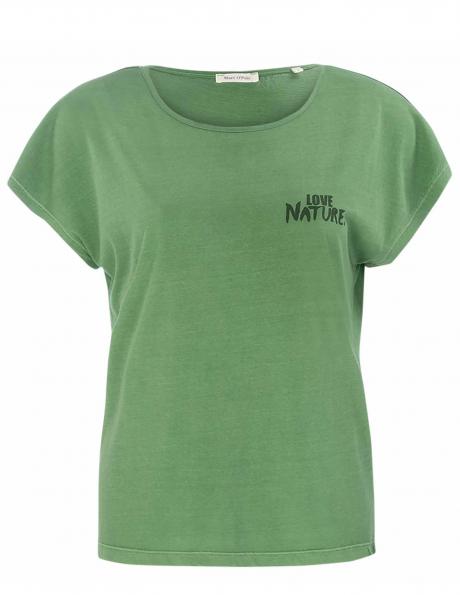 MARC O POLO sieviešu zaļš krekls ar īsām piedurknēm 