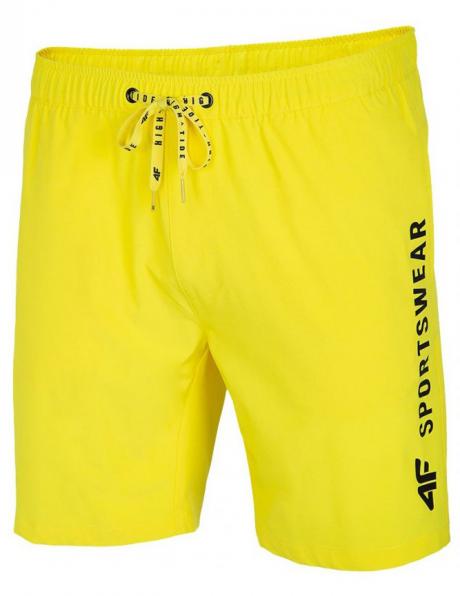 Vīriešu dzelteni peldēšanas šorti SKMT002 4F 