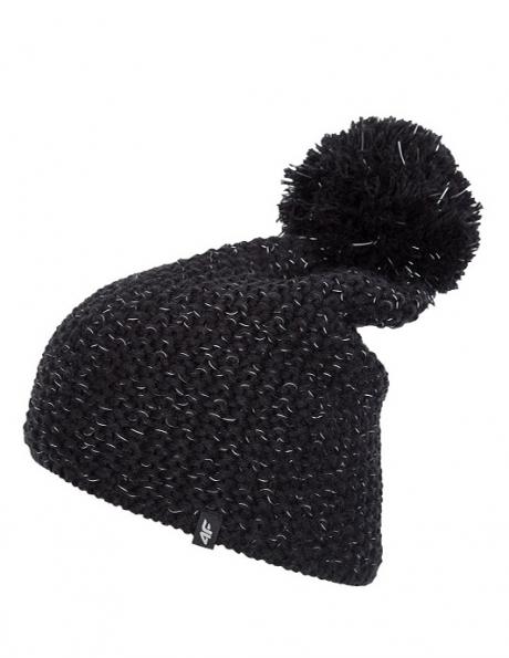Melna sieviešu cepure ar vilnu CAD272 4F 