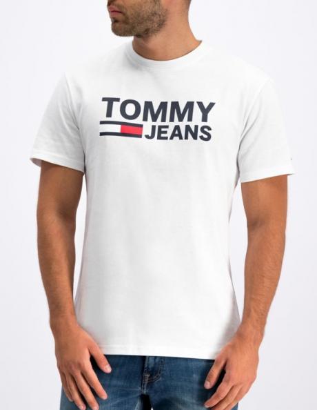 TOMMY JEANS balts vīriešu krekls 